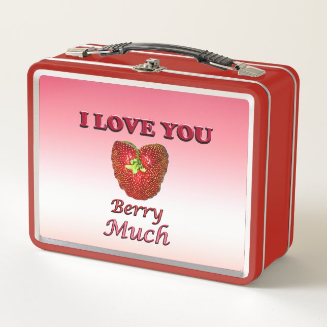Lunch Box Je T'Aime Beaucoup Berry (Devant)