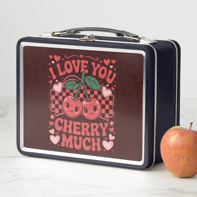 Lunch Box Je t'aime beaucoup Cherry Groovy Fruit Mignon de l (En situation)