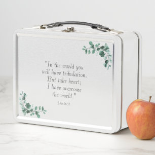 Lunch Box Jean 16:33 Versets de la Bible pour vous encourage