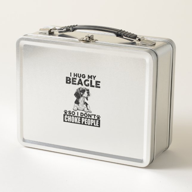 Lunch Box J'Embrasse Mon Beagle Donc Je Ne Choque Pas Les Ge (Devant)