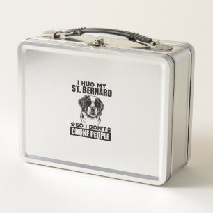 Lunch Box J'Embrasse Mon St Bernard Donc Je Ne Choque Pas Le