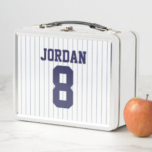Lunch Box Jersey de baseball avec nom et numéro personnalisé