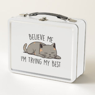 Lunch Box J'essaie mon meilleur chat mignon
