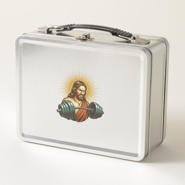 Lunch Box Jésus Ajoutant Accidentellement Trop de Poids Éche (Devant)