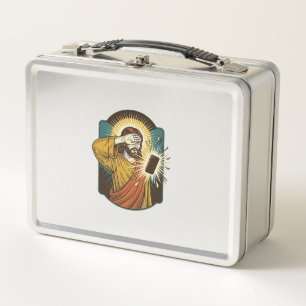 Lunch Box Jésus aveuglant la luminosité maximale du téléphon