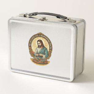 Lunch Box Jésus boule de yoga complètement dégonflée humour