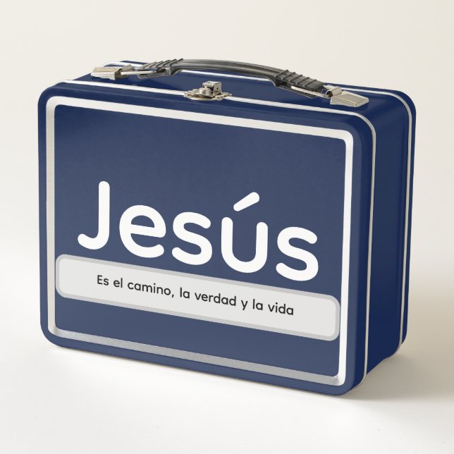 Lunch Box Jésus est le chemin, la vérité et la vie (Devant)
