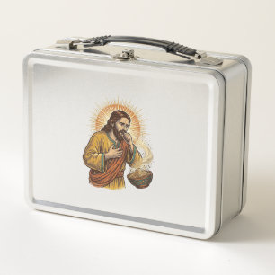 Lunch Box Jésus étouffé par miette de croustille sèche Humou