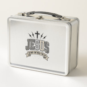 Lunch Box Jésus Le Chemin La Vérité La Vie Vintage Chrétien