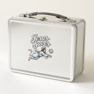 Lunch Box Jésus Sauve Volleyball Vintage Chemise Chrétienne