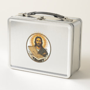 Lunch Box Jésus Trompé Par Une Boîte De Pizza Vide Humour De
