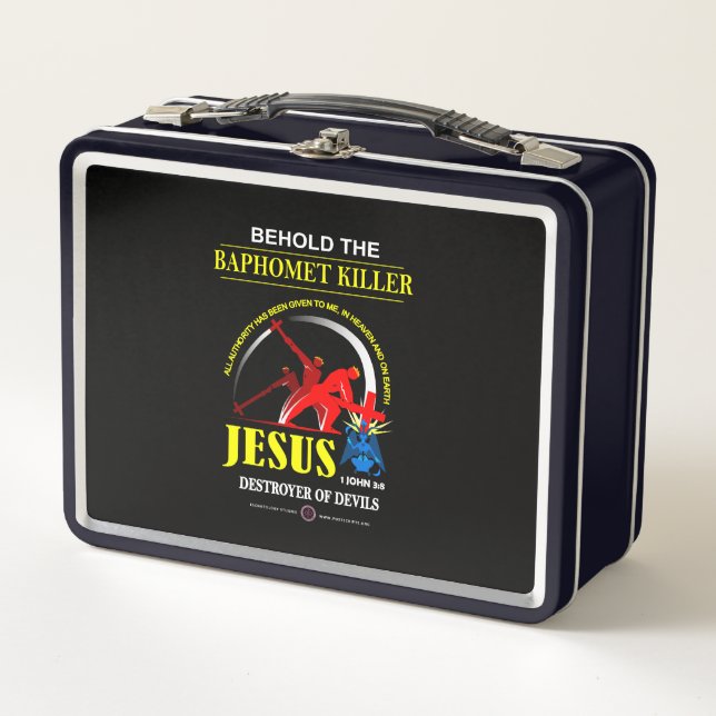 Lunch Box JÉSUS : Tueur de Baphomet (Devant)