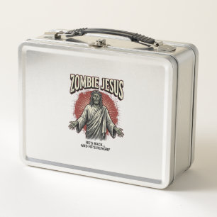 Lunch Box Jésus zombie gravure vintage dessin de t-shirt drô