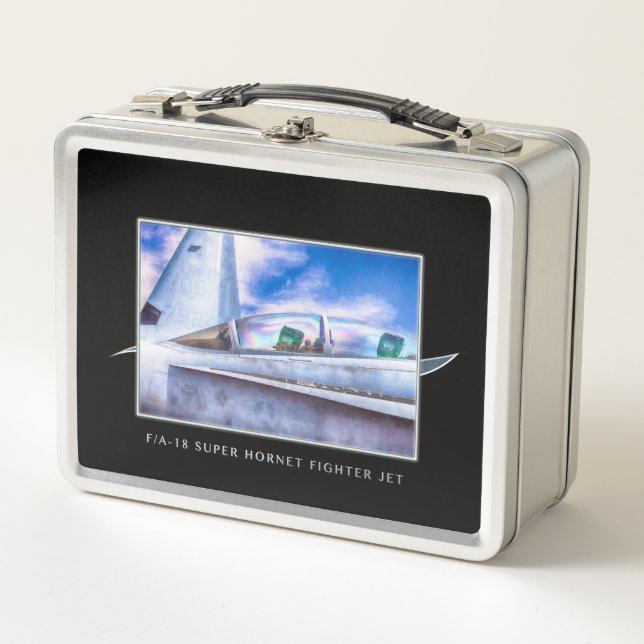 LUNCH BOX JET DE COMBATTRE F-18 HORNET À L'AISE (Devant)