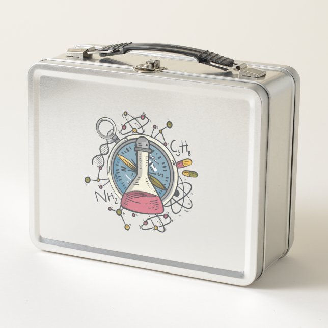 Lunch Box Jeu de mots drôle sur la chimie scientifique (Devant)
