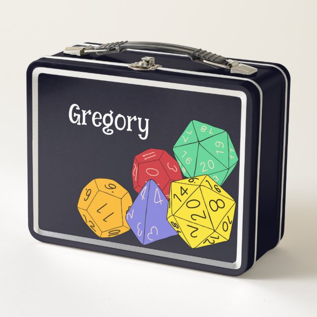 Lunch Box Jeu RPG Dice, Conseil, Jeux d'Imaginaire Personnal (Devant)