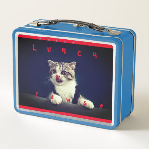 Lunch Box Joli Boîte à lunch en métal Kitten