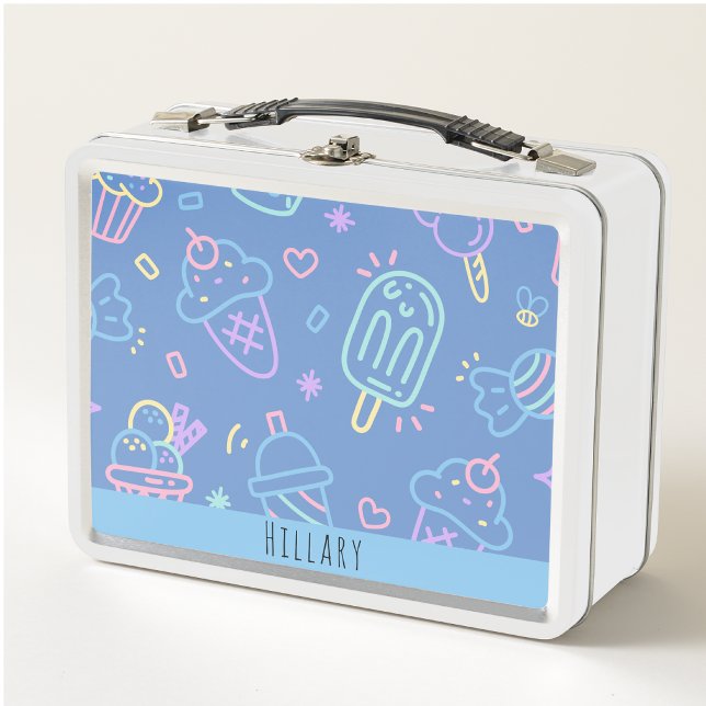 Lunch Box Joli cône de glace Enfants Filles École moderne (Créateur téléchargé)