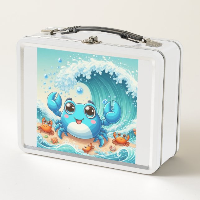 Lunch Box Joli crabe bleu  (Devant)