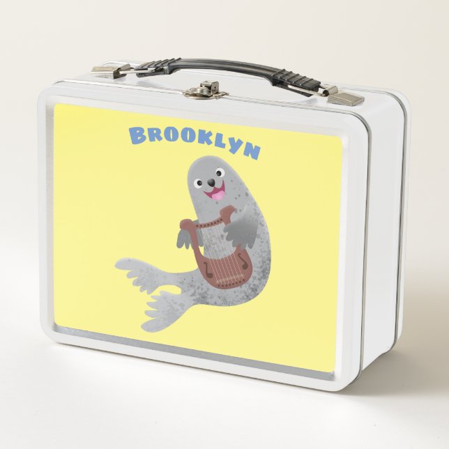 Lunch Box Joli dessin animé sur le phoque du Groenland (Devant)