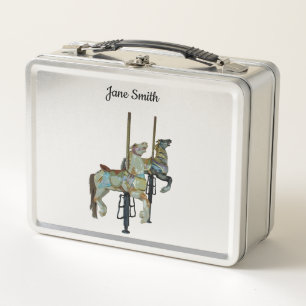 Lunch Box Joli Joyeux Parcours Carrousel Horses Boîte à lunc