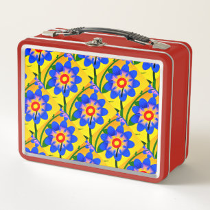 Lunch Box Joli Motif de fleurs Abstraites