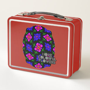 Lunch Box Joli Motif de fleurs roses