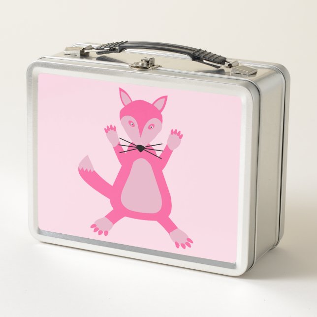 Lunch Box Joli rose Baby Girl Fox (Devant)