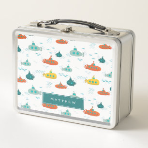 Lunch Box Joli Sous-Marin Thème Poisson Profond des Enfants