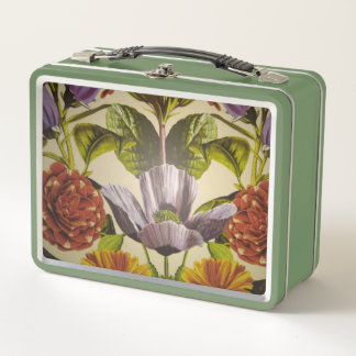 Lunch Box Jolie boîte de repas en métal violet personnalisé