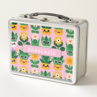 Lunch Box Jolie impression de plante en pot personnalisable