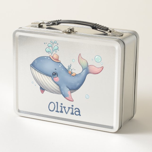 Lunch Box Jolie petite baleine mignonne et originale (Devant)