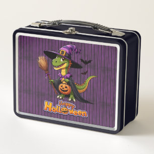 Lunch Box Jolie Sorcière de Raptor Halloween/Dinosaure