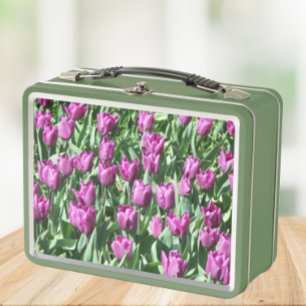 Lunch Box Jolie Tulipes pourpres Florale
