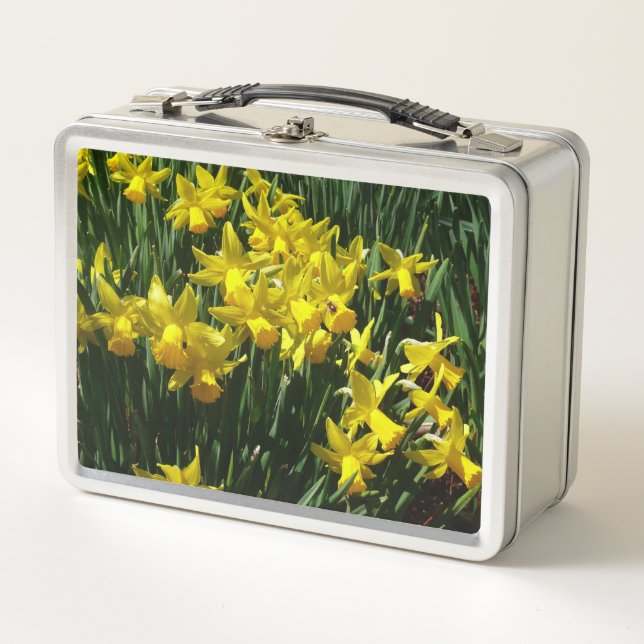 Lunch Box Jonquilles jaunes fleurs joyeuses de printemps (Devant)