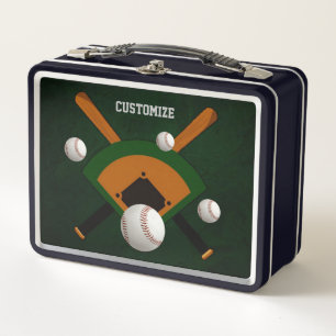 Lunch Box Jouer de base-ball personnalisé