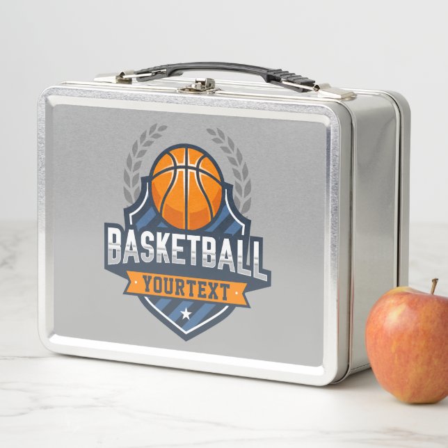 Lunch Box Joueur de basket AJOUTER LE NOM Varsity School Tea (En situation)