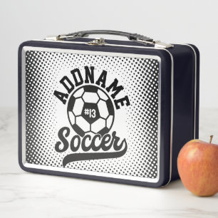 Lunch Box Joueur de football AJOUTER LE NOM Équipe de footba