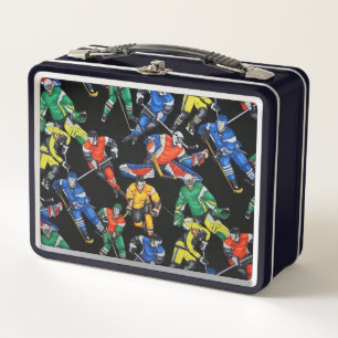 Lunch Box Joueurs colorés de hockey sur glace