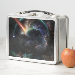 Lunch Box Jour De L'Art Fractal SciFi Astéroïde