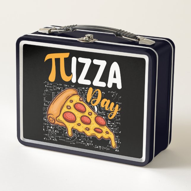 Lunch Box Jour de Pi Pizza Mathématiques Amoureux des Mathém (Devant)
