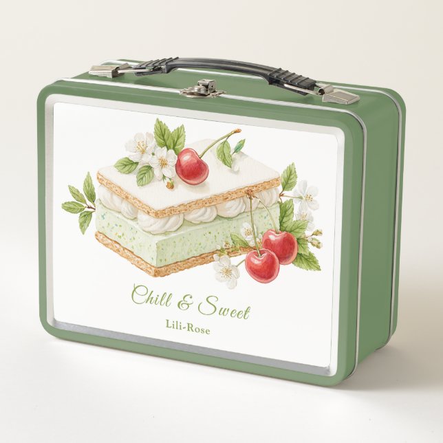 Lunch Box Jour du Sandwich de Crème Glacée Aquarelle  (Devant)