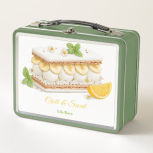 Lunch Box Jour du Sandwich de Crème Glacée Aquarelle 