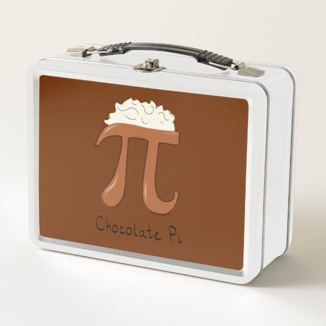 Lunch Box Journee du Pi en chocolat Symbole Math Professeur  (Devant)