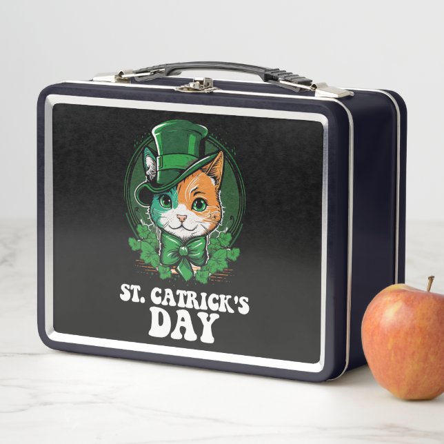Lunch Box Journée St Catricks Amateurs de chats St Patrick's (En situation)