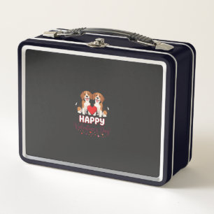 Lunch Box Joyeuse Saint-Valentin Couple de Beagles
