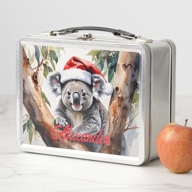 Lunch Box Joyeux Aussie Noël Koala ours (En situation)