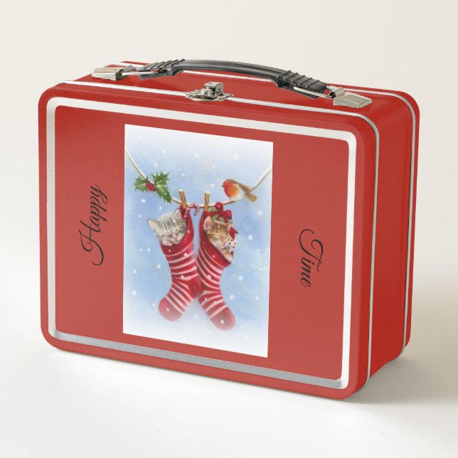 Lunch Box Joyeux chat (Devant)