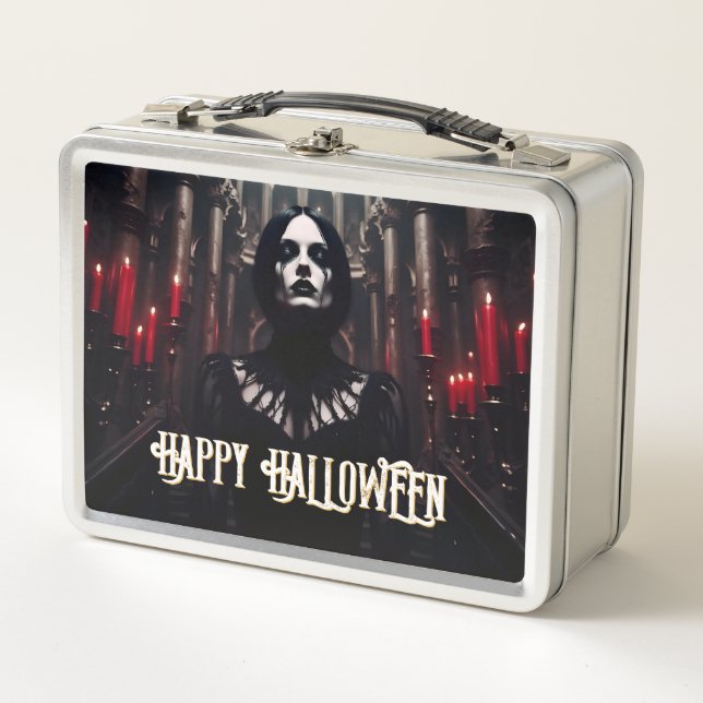 Lunch Box Joyeux Halloween - Célébration Gothique Dark (Devant)