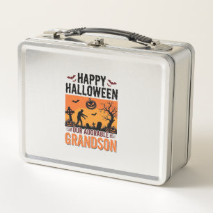 Lunch Box Joyeux Halloween Petit-Fils Vintage Chemise Épouva